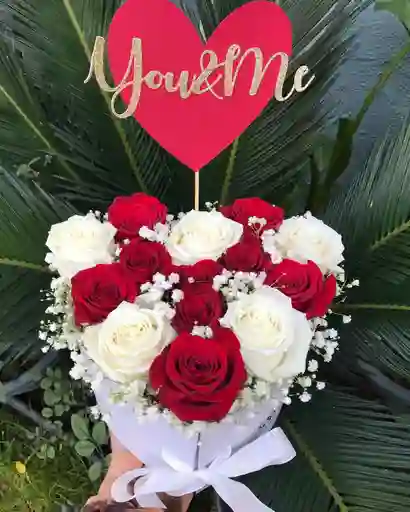 Caja De Corazon Con Rosas