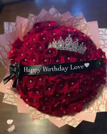 Ramo Buchon De Rosas Rojas