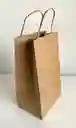 Bolsa Papel Kraft # 6 Con Manija (17x28x11.5 Cms)