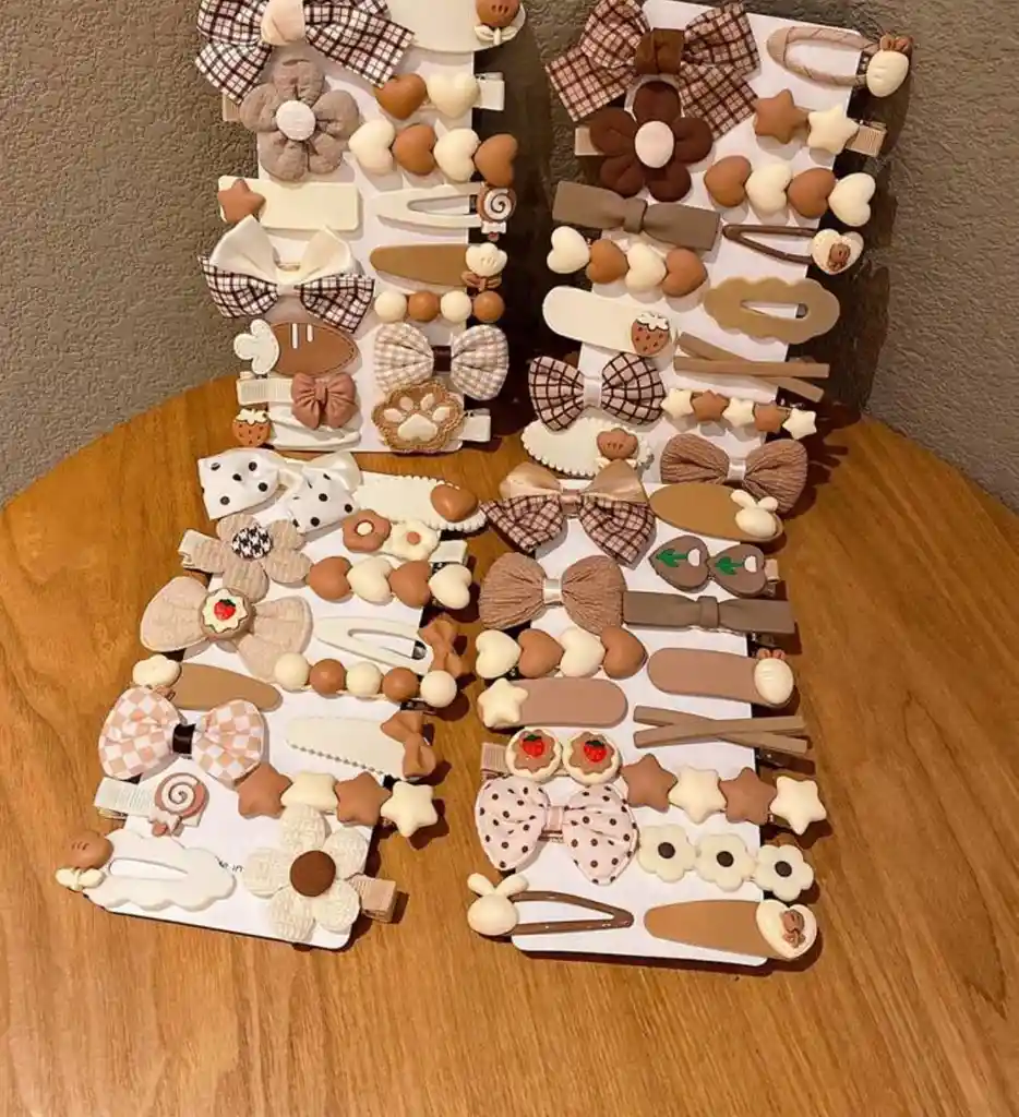 Set De 15 Pinzas Para El Cabello