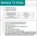 Nevera Icopor 15 Litros, Cava 15 Litros