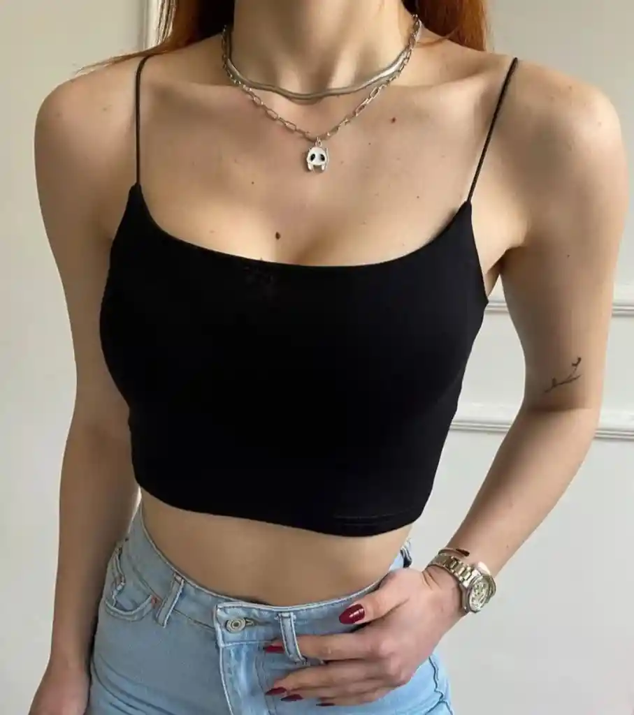 Crop Top Moscú Negro