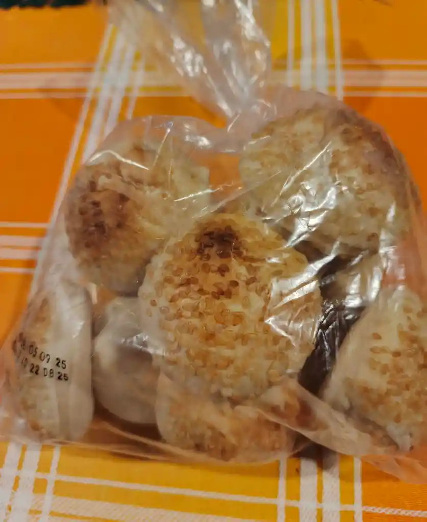 Mini Pan Pita Blanco Ajonjolí, Sin Gluten, 6cm, 10 Unidades.