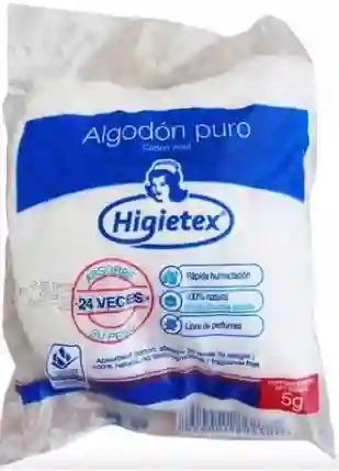 Paquete De Algodón Pequeño Marca Higietex Por 5g