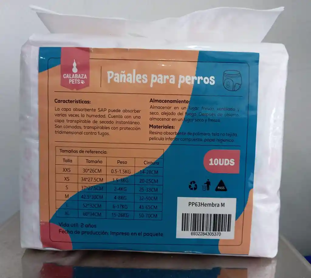 Pañales Para Perros - Calabaza Pets