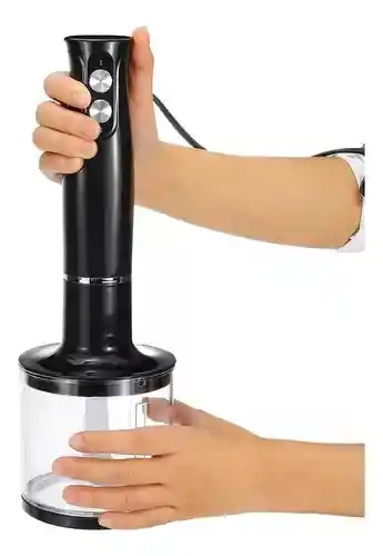 Trituradora De Alimentos, Batidora Eléctrica, 4 En 1, Color Negro 1710-4