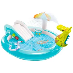 Piscina Centro Juegos Inflable Cocodrilo Bebés Intex 57165