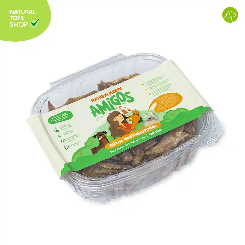 Alitas De Pollo Natural Y Deshidratadas (wingz) X 100 Und (para Perros)