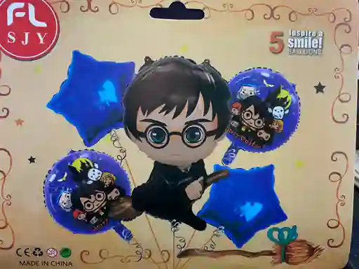 Bombas Globos Por 5 Piezas Diseño Harry Potter Para Decoracion De Fiestas Niño O Hombre O Mujer