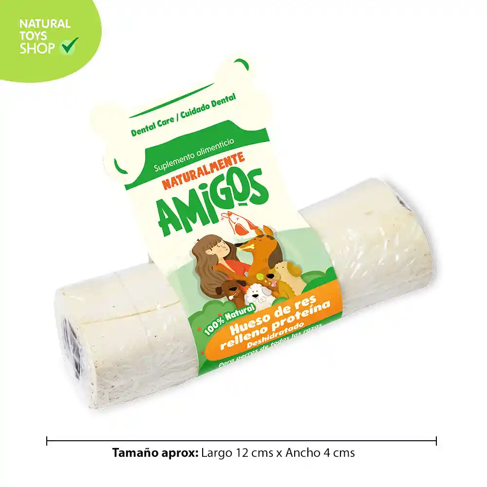 Hueso De Res Natural Relleno Con Proteína De Cerdo