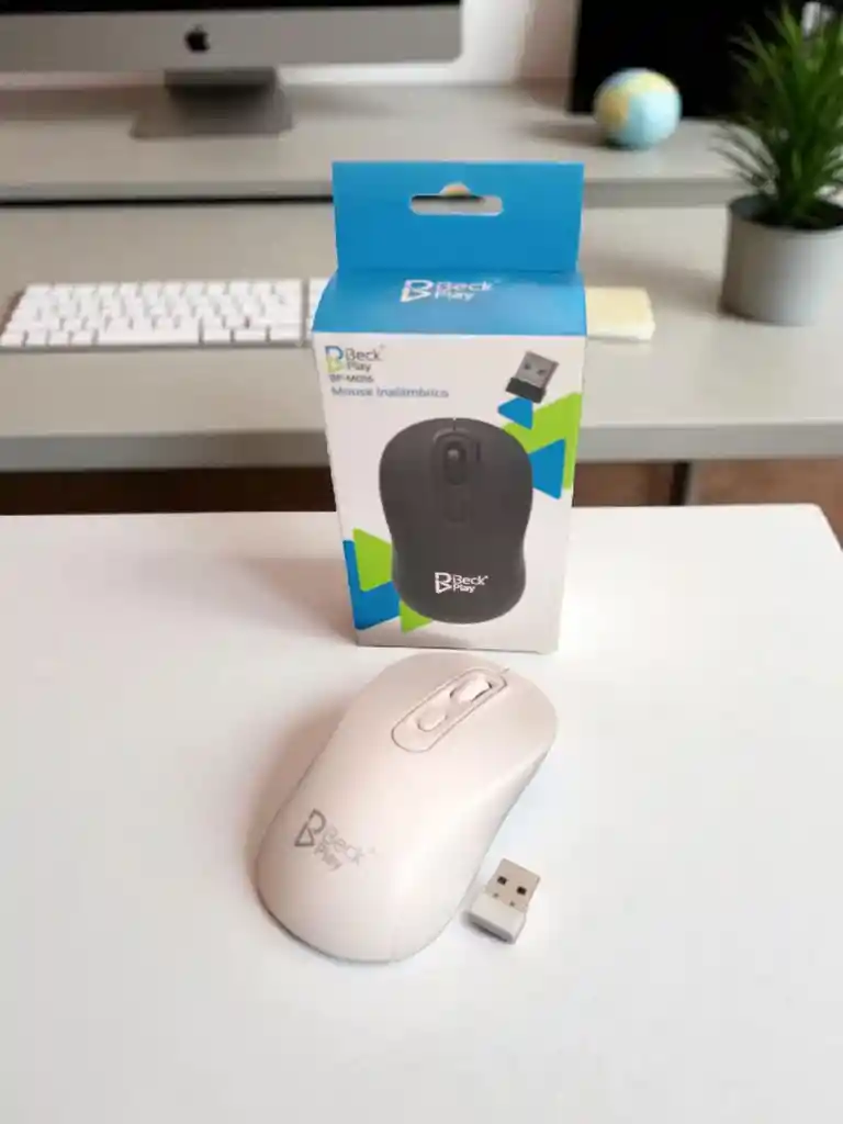 Mouse Inalambrico Beck Play Bp-m016 Alta Precisión / Blanco