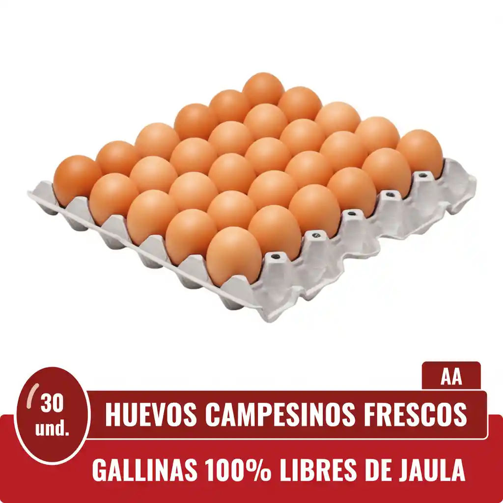 Huevos Doble A Rojos X 30 Und