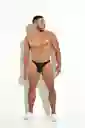 Talla S Classic Thong Tanga Clásica Brasilera Hilo Hombre Microfibra Negra Blokes