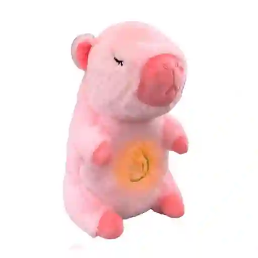 Capibara Peluche Que Respira Sonido Luz Unisex + Bateria