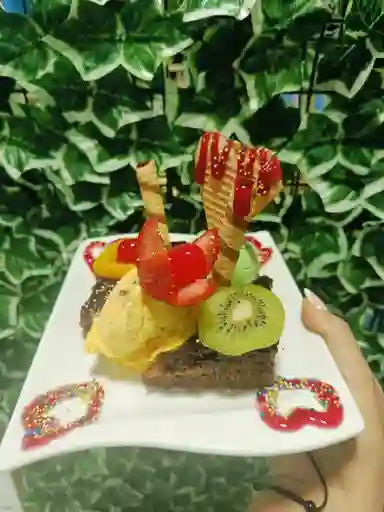 Brownie Con Helado