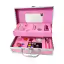 Maleta Kit Maquillaje Unicornio Niñas Juguete Esmaltes Color
