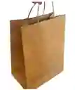 Bolsa Papel Kraft # 13 Con Manija (30x40x16 Cms De Base)