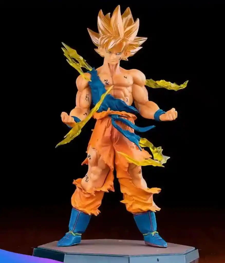Figura Coleccionable Goku Super Saiyajin Con Aura De Energía – 22 Cm