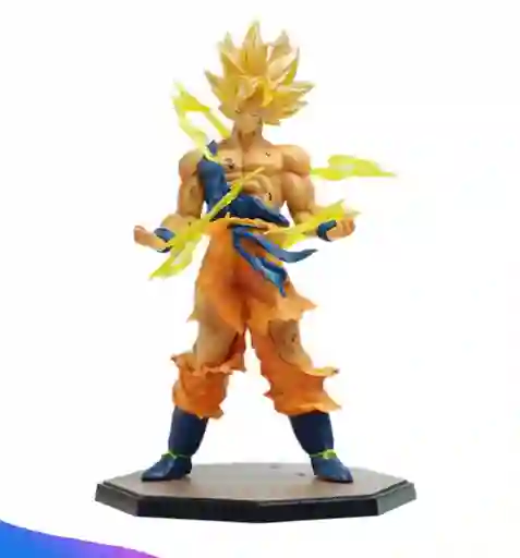 Figura Coleccionable Goku Super Saiyajin Con Aura De Energía – 22 Cm