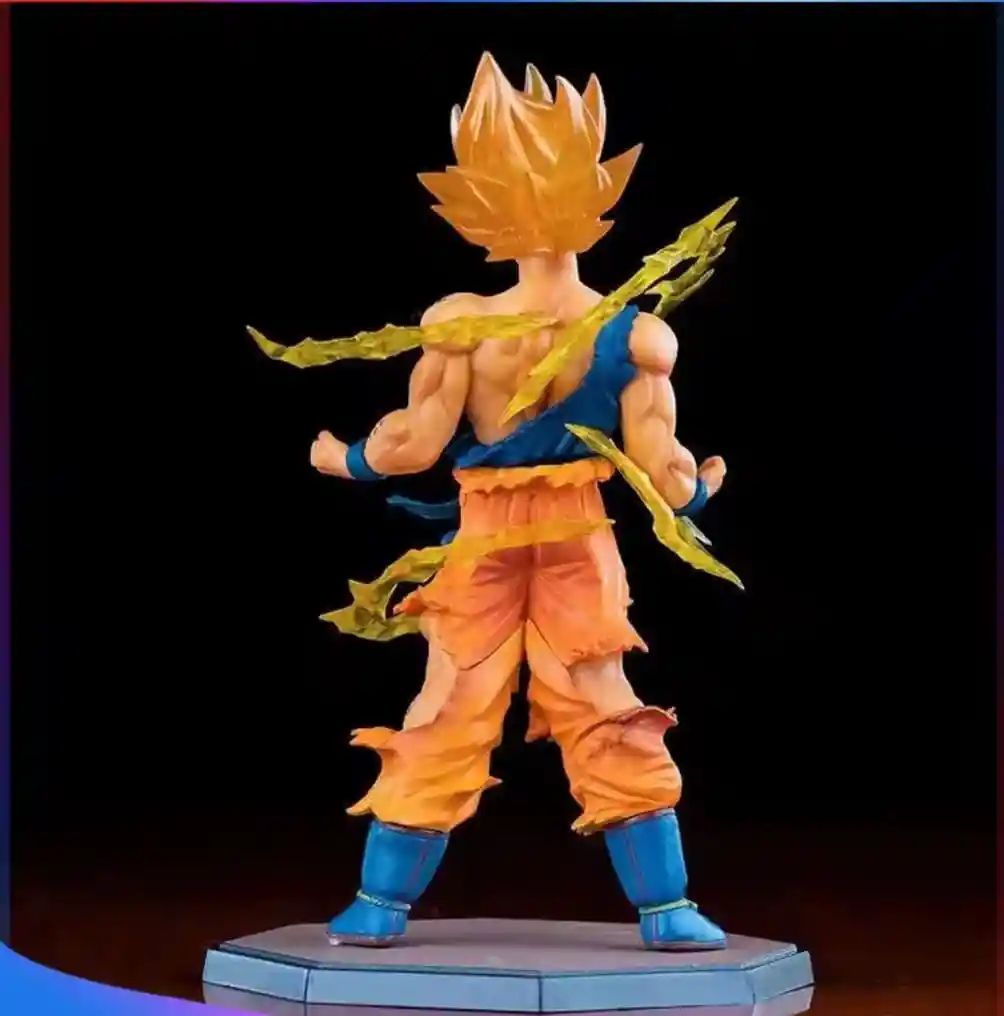 Figura Coleccionable Goku Super Saiyajin Con Aura De Energía – 22 Cm