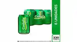 Six Pack Cerveza Costeña 330 Lata