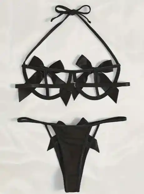 Set Moños Negro (m)