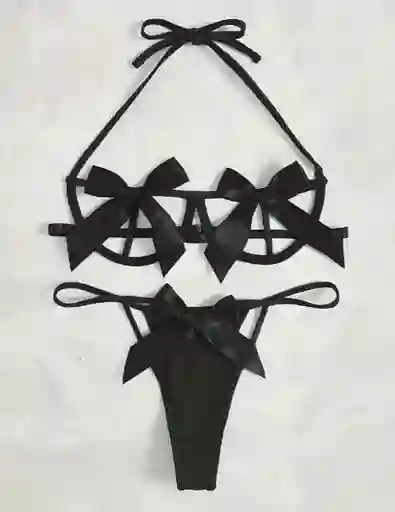 Set Moños Negro (m)