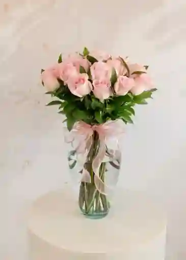 Jarron De Rosas Rosadas