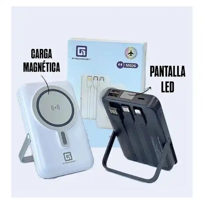 Power Banck Magsafe Con Cables 10000mah
