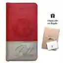 Biblia Reina Valera 1960 Rojo Beige Canto Dorado – Tipo Agendas – Chequera