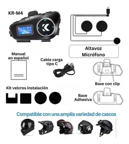 Intercomunicador Para Moto Con Camara