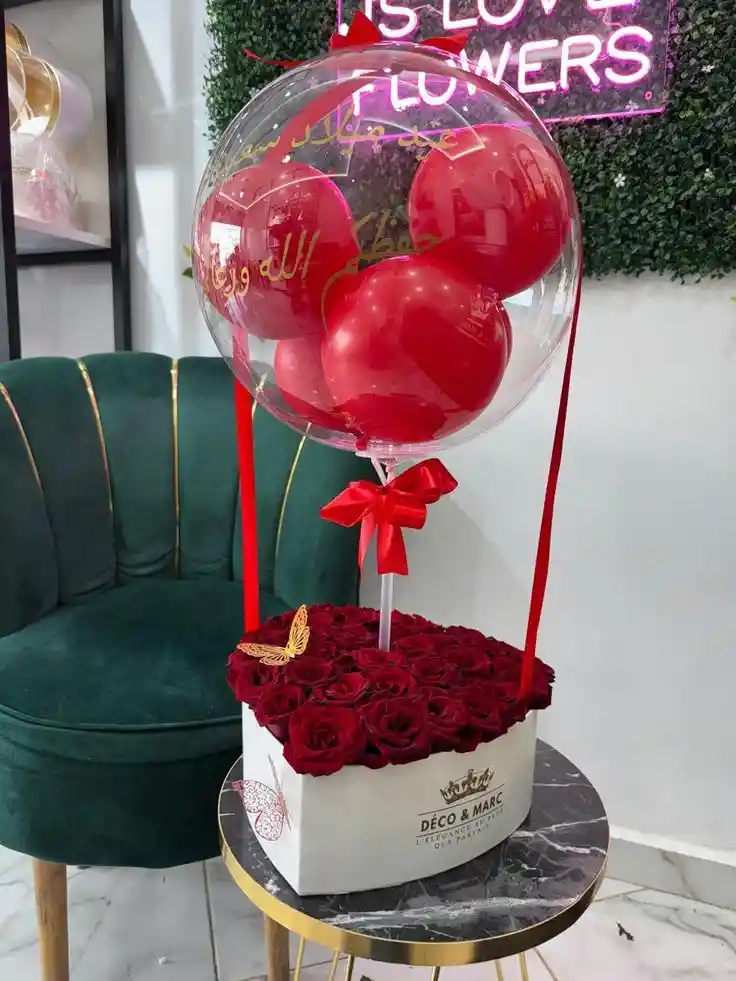 Caja De Corazon De Rosas