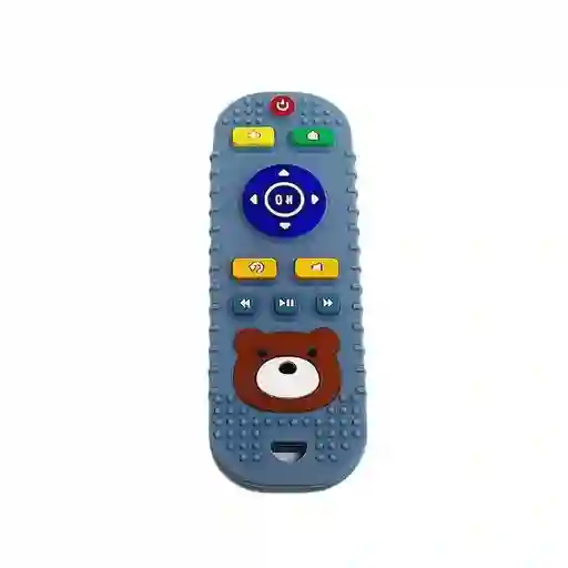 Control Remoto Mordedor Didáctico Para Bebé Osito Azul