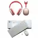 Diadema Airpods Max 1.1 2024 + Kit Combo Inalambrico Mini Teclado Keyboard + Mouse Pc 2.4ghz Usb