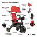 Carriola Triciclo De Lujo Plegable 4 En 1 Para Bebe Gris