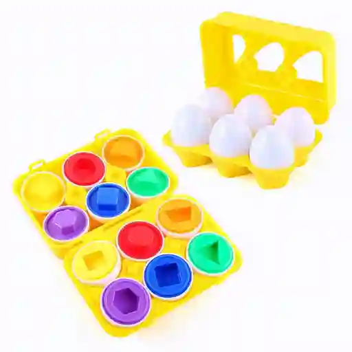 Juguete Huevos Montessori X6 Unidades Con Figuras