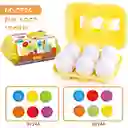 Juguete Huevos Montessori X6 Unidades Con Figuras
