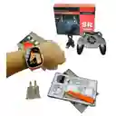Combo Reloj Smart Watch X11 + Control Gamer Ventilador Con Gatillos + Adaptador De Enchufe Europeo A Americano Convertidor De Redondo A Plano