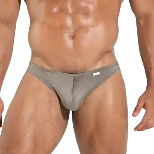 Talla 2xl Bikini Power Cup Bañador Hombre Lycra Verde Oliva Blokes