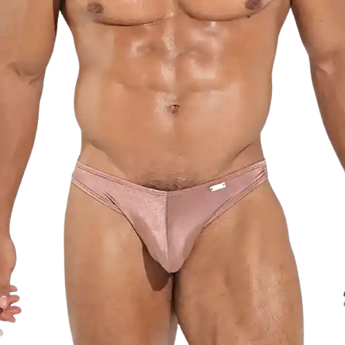 Talla L Bikini Power Cup Bañador Hombre Lycra Bronce Blokes