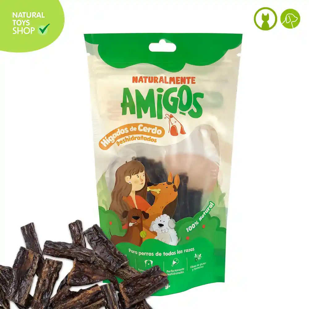 Hígados De Cerdo Natural Y Deshidratados 80 Gr