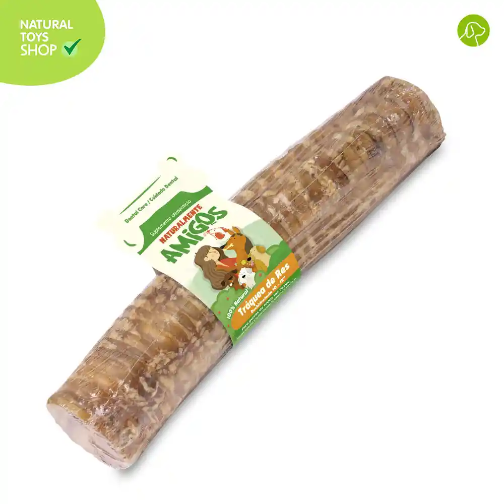 Traquea De Res Natural Y Deshidratada Grande 10" A 12" (para Perros)