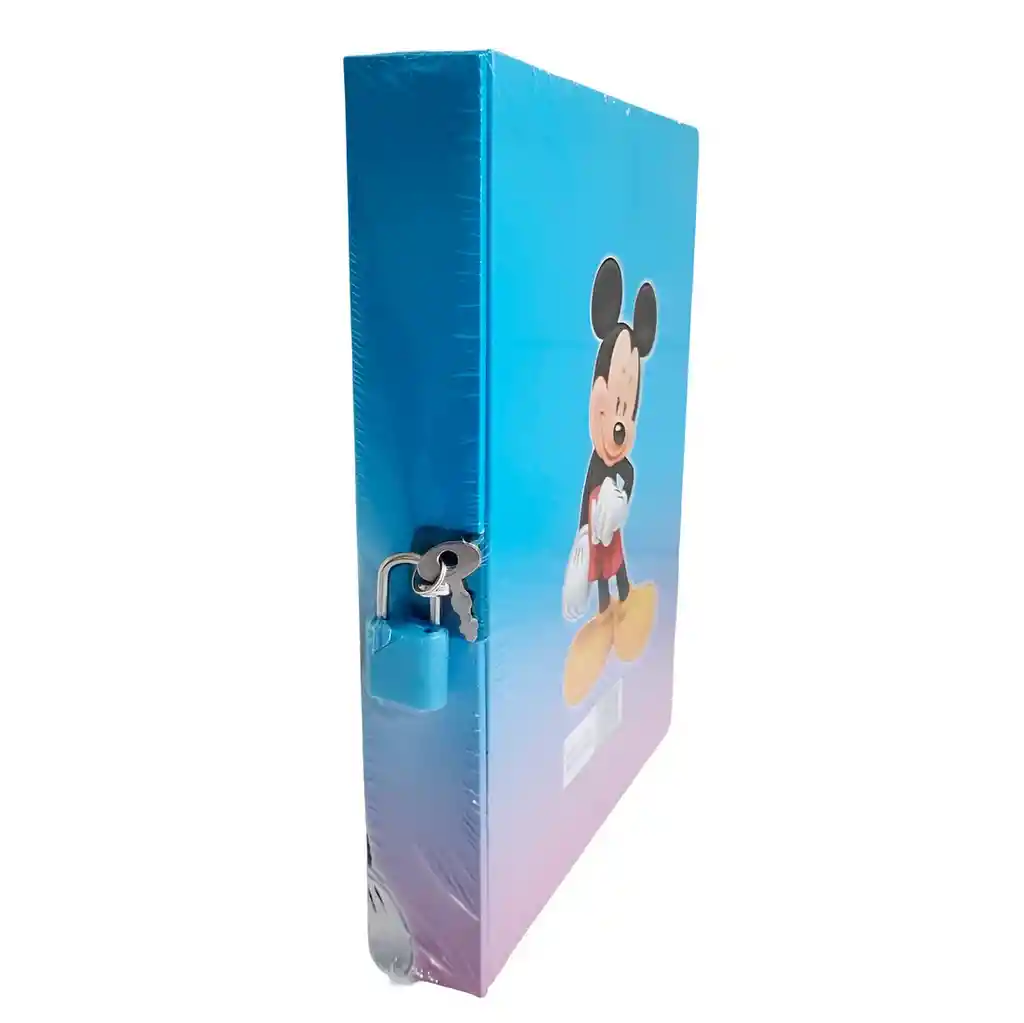 Agenda Libreta Diario Privado Minnie Mouse Llaves Y Candado