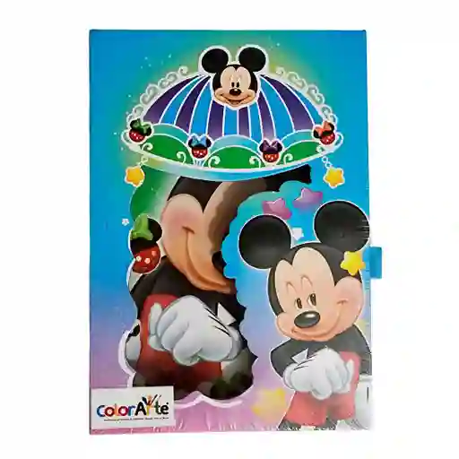 Agenda Libreta Diario Privado Minnie Mouse Llaves Y Candado