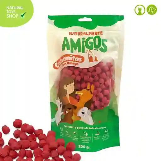Cabanitos Con Omega Y Proteína Natural 200 Gr (para Gatos Y Perros)