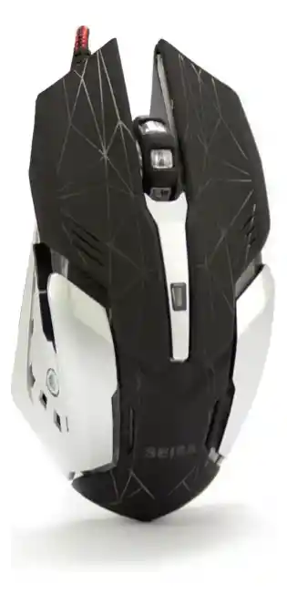 Mouse Gamer Óptico Seisa 3200 Dpi Con Cable Usb | Ergonómico, Led Y Botones De Control