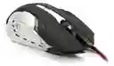 Mouse Gamer Óptico Seisa 3200 Dpi Con Cable Usb | Ergonómico, Led Y Botones De Control