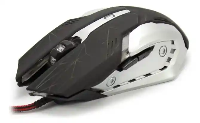 Mouse Gamer Óptico Seisa 3200 Dpi Con Cable Usb | Ergonómico, Led Y Botones De Control
