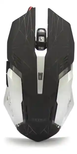 Mouse Gamer Óptico Seisa 3200 Dpi Con Cable Usb | Ergonómico, Led Y Botones De Control