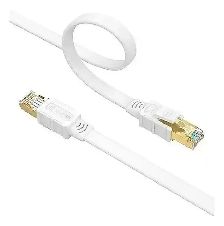 Cable De Red Lan Utp Ethernet Categoría 8 De 3 Metros Plano